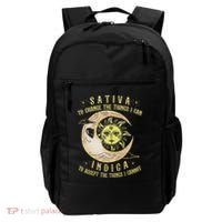 Sativa To Change The Things I Can Indica Accept The Things Backpack thumb 0