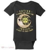 Sativa To Change The Things I Can Indica Accept The Things Baby Bodysuit thumb 0