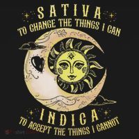 Sativa To Change The Things I Can Indica Accept The Things Baby Bodysuit thumb 2