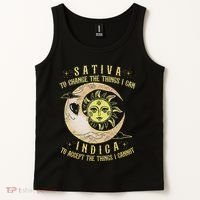 Sativa To Change The Things I Can Indica Accept The Things Tank Top thumb 2