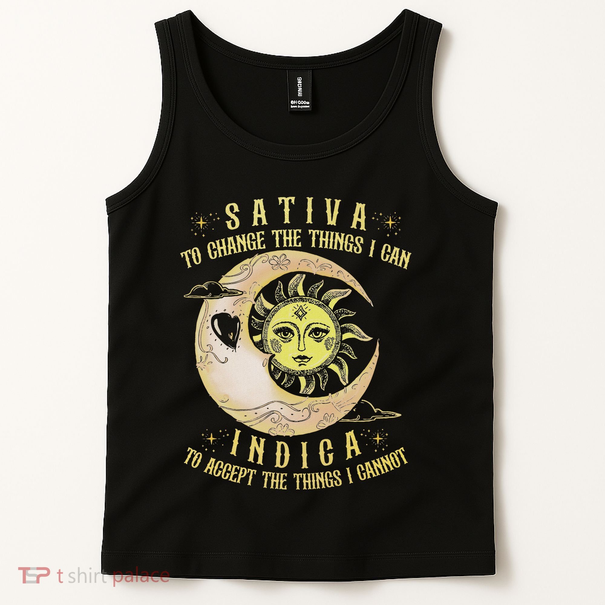 Sativa To Change The Things I Can Indica Accept The Things Tank Top