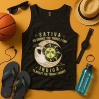 Sativa To Change The Things I Can Indica Accept The Things Tank Top thumb 4