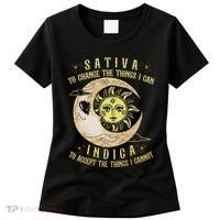 Sativa To Change The Things I Can Indica Accept The Things Women's T-Shirt thumb 0