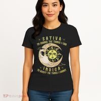 Sativa To Change The Things I Can Indica Accept The Things Women's T-Shirt thumb 4