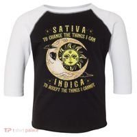 Sativa To Change The Things I Can Indica Accept The Things Toddler Fine Jersey T-Shirt thumb 0