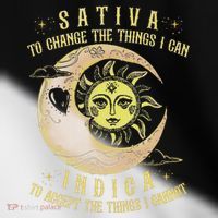 Sativa To Change The Things I Can Indica Accept The Things Toddler Fine Jersey T-Shirt thumb 2