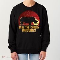 Save The Chubby Unicorns African Sunset Rhino Women's Sweatshirt thumb 0