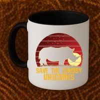 Save The Chubby Unicorns African Sunset Rhino Coffee Mug thumb 2