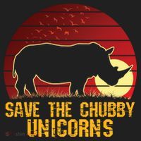 Save The Chubby Unicorns African Sunset Rhino Beanie thumb 2