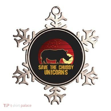 Save The Chubby Unicorns African Sunset Rhino Ornament