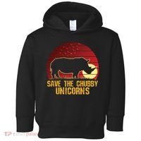 Save The Chubby Unicorns African Sunset Rhino Toddler Hoodie thumb 0