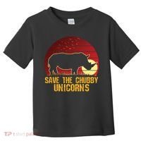 Save The Chubby Unicorns African Sunset Rhino Toddler T-Shirt thumb 0