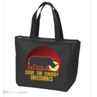 Save The Chubby Unicorns African Sunset Rhino Tote Bag thumb 3