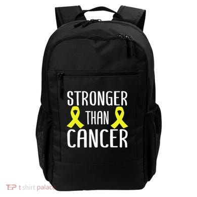 Stronger Than Cancer Sarcoma Cone Bladder Yellow Ribbon Gift Great Gift Backpack