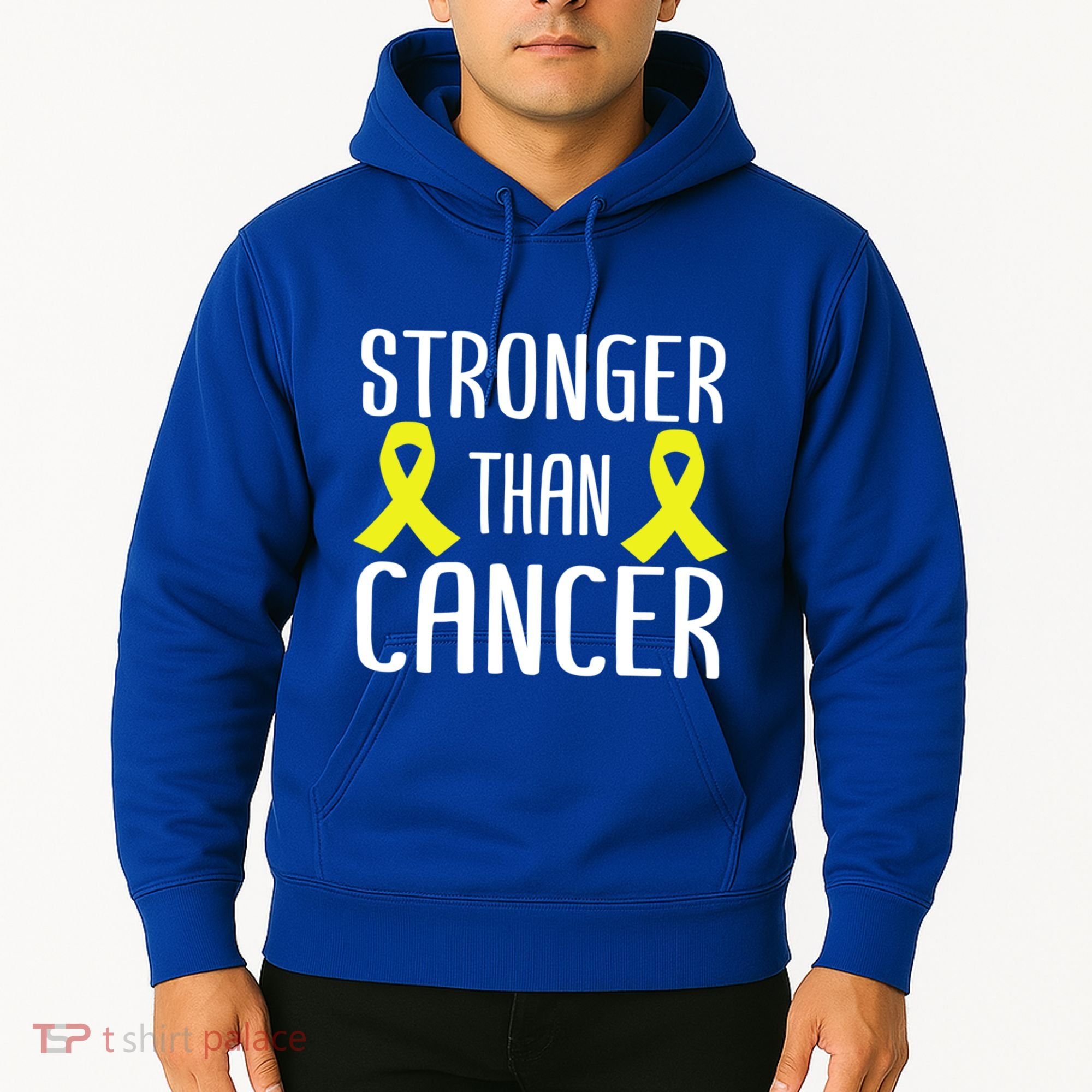 Stronger Than Cancer Sarcoma Cone Bladder Yellow Ribbon Gift Great Gift Hoodie