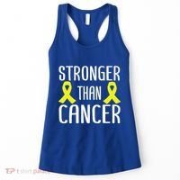 Stronger Than Cancer Sarcoma Cone Bladder Yellow Ribbon Gift Great Gift Women's Tank Top thumb 0