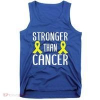 Stronger Than Cancer Sarcoma Cone Bladder Yellow Ribbon Gift Great Gift Tank Top thumb 0