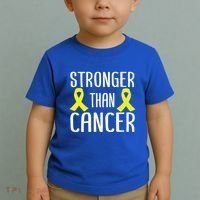 Stronger Than Cancer Sarcoma Cone Bladder Yellow Ribbon Gift Great Gift Toddler T-Shirt thumb 2