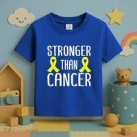 Stronger Than Cancer Sarcoma Cone Bladder Yellow Ribbon Gift Great Gift Toddler T-Shirt thumb 3