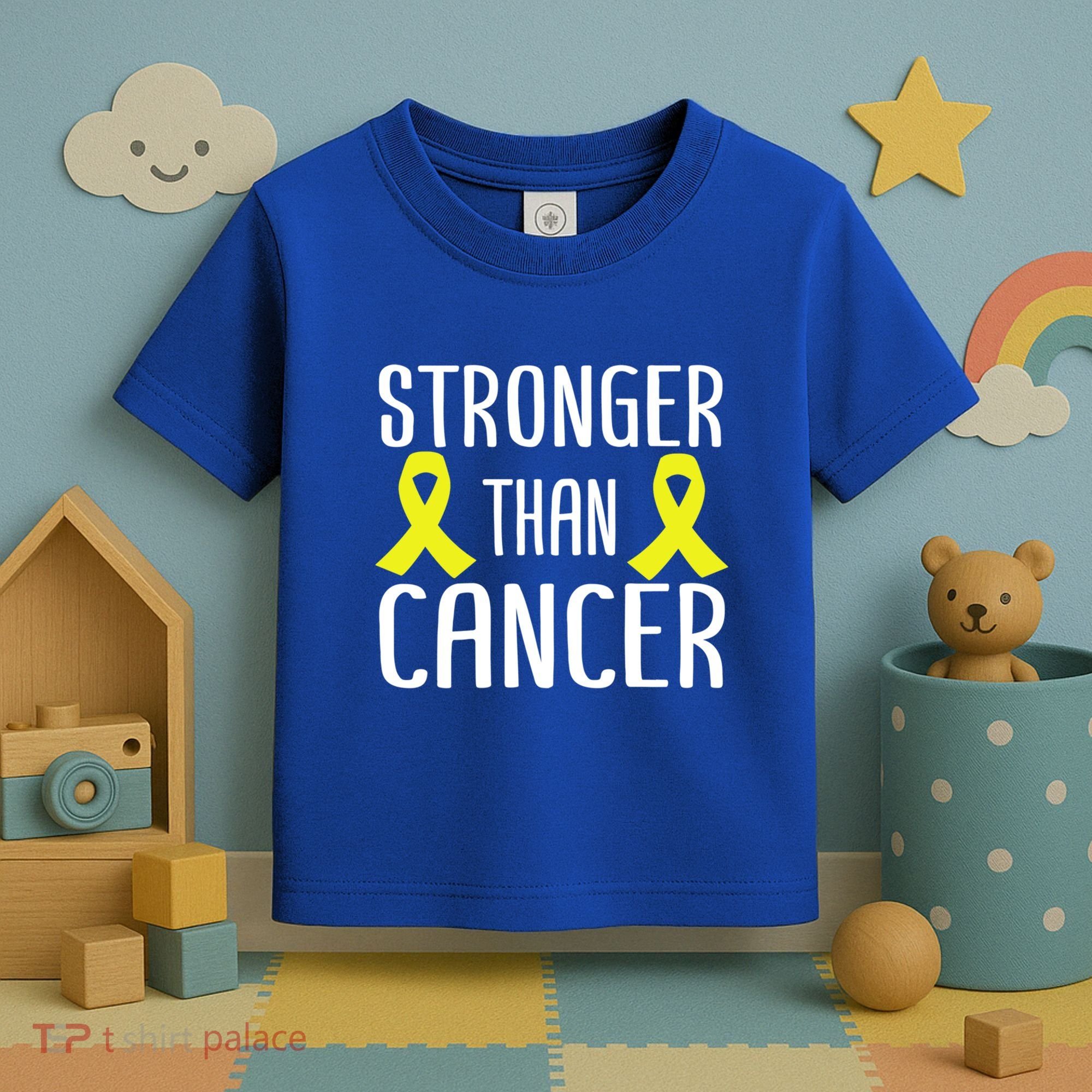 Stronger Than Cancer Sarcoma Cone Bladder Yellow Ribbon Gift Great Gift Toddler T-Shirt