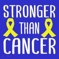 Stronger Than Cancer Sarcoma Cone Bladder Yellow Ribbon Gift Great Gift Women's T-Shirt thumb 6