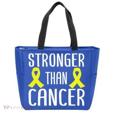 Stronger Than Cancer Sarcoma Cone Bladder Yellow Ribbon Gift Great Gift Tote Bag