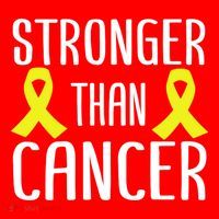 Stronger Than Cancer Sarcoma Cone Bladder Yellow Ribbon Gift Great Gift Santa Hat thumb 1