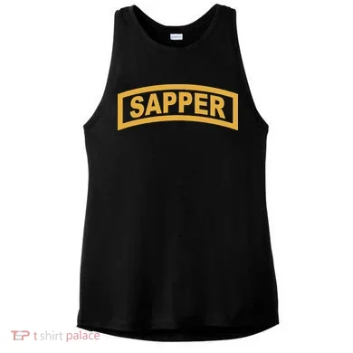 Sapper Tab Combat Engineer Ladies PosiCharge Tri-Blend Wicking Tank