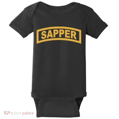 Sapper Tab Combat Engineer Baby Bodysuit