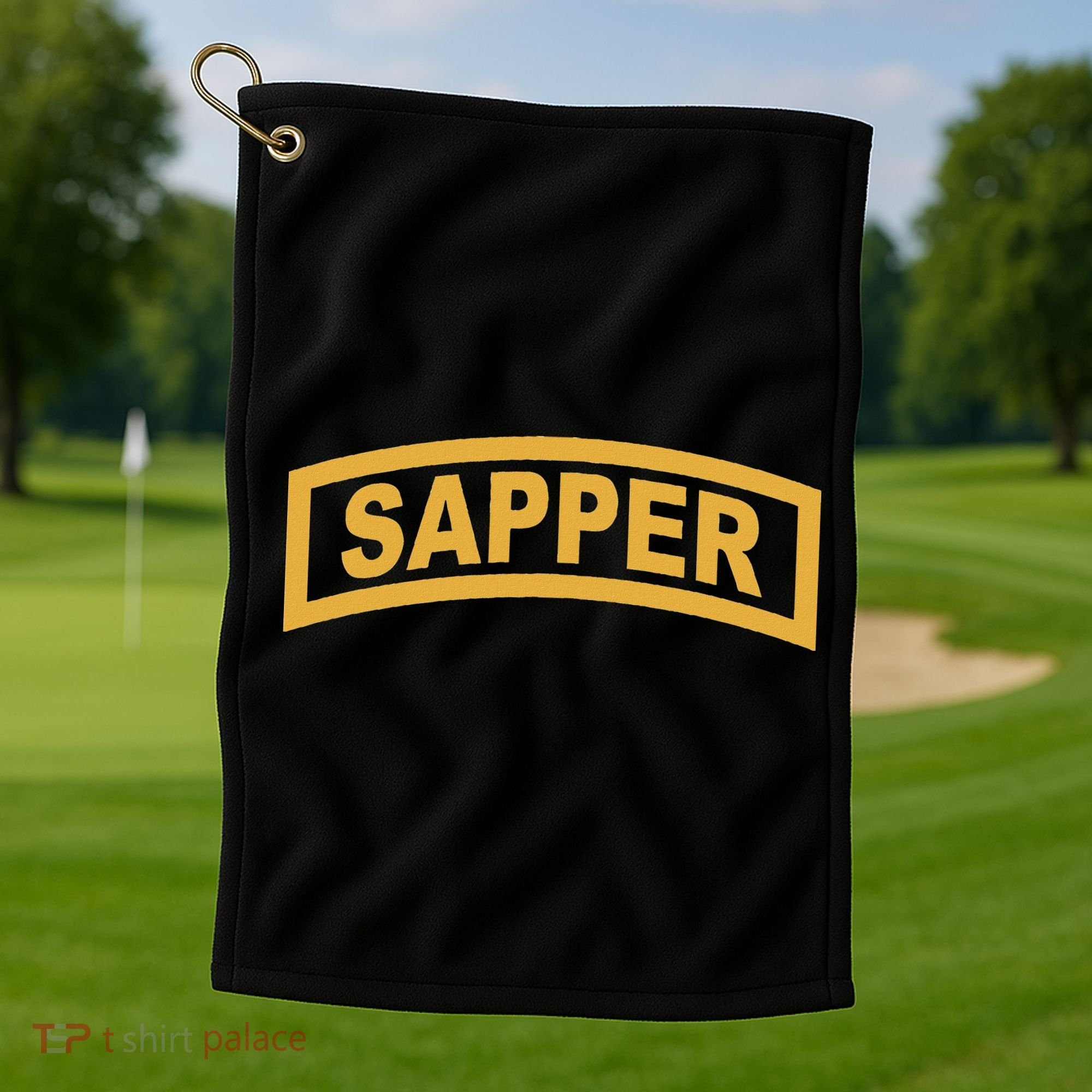 Sapper Tab Combat Engineer Golf Towel