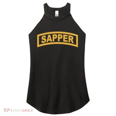 Sapper Tab Combat Engineer Women's Perfect Tri Rocker Tank