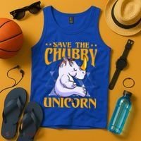 Save The Chubby Unicorn Gift Tank Top thumb 4