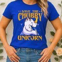 Save The Chubby Unicorn Gift Women's T-Shirt thumb 2