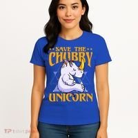 Save The Chubby Unicorn Gift Women's T-Shirt thumb 4