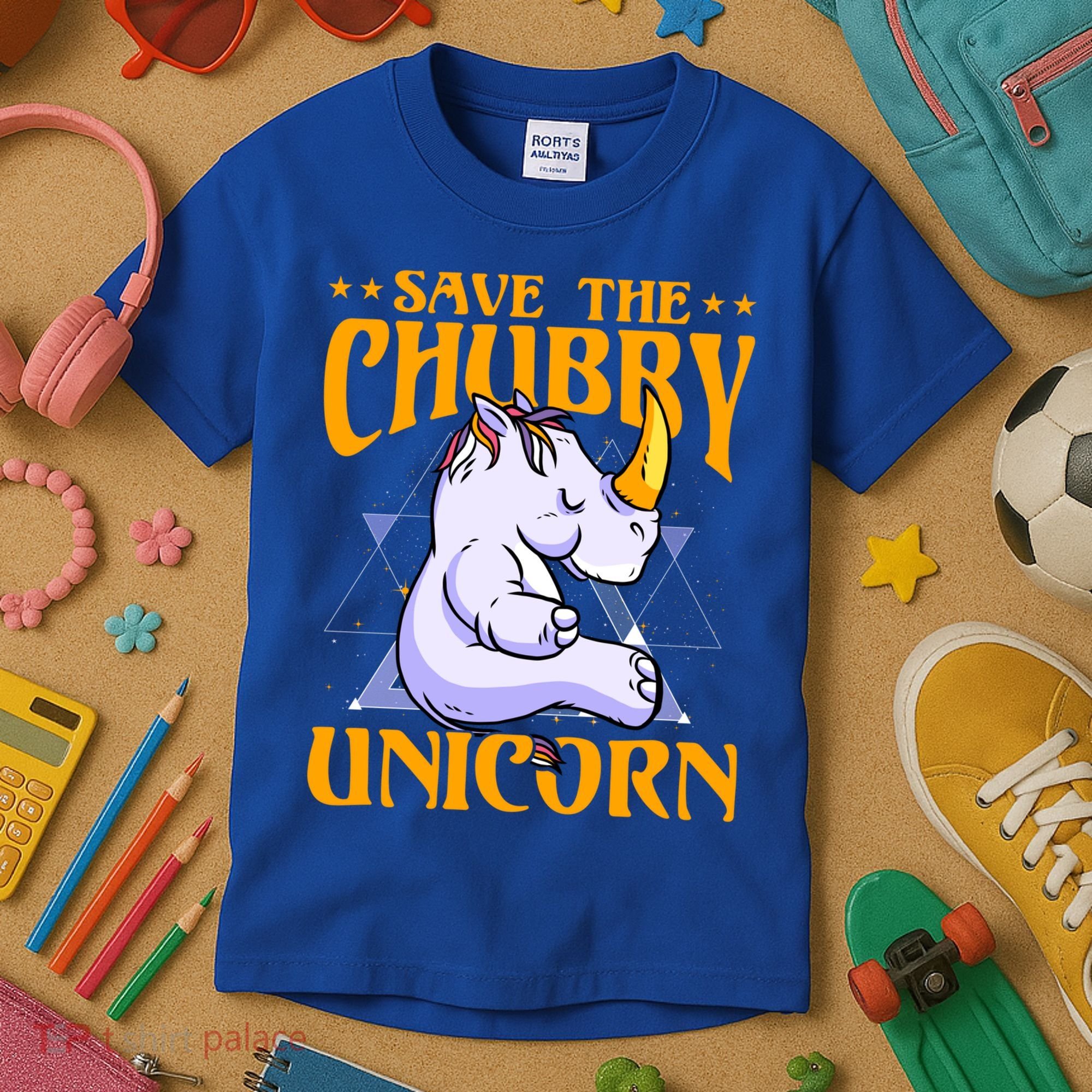 Save The Chubby Unicorn Gift Kids T-Shirt