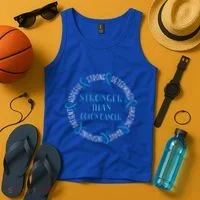 Stronger Than Colon Cancer Gift Tank Top thumb 4