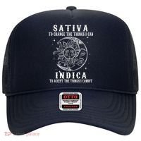 Sativa To Change The Things I Can Indica, Cannabis Weed Hat thumb 0