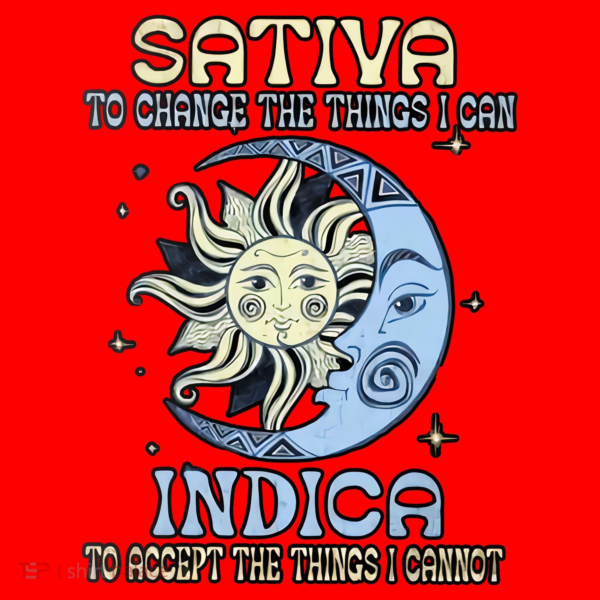 Sativa To Change The Things I Can Indica Cannabis Weed Sun Moon 420 Day Santa Hat
