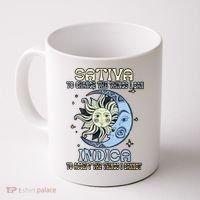 Sativa To Change The Things I Can Indica Cannabis Weed Sun Moon 420 Day Coffee Mug thumb 0