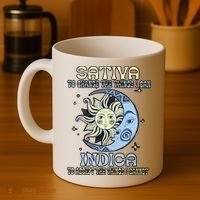 Sativa To Change The Things I Can Indica Cannabis Weed Sun Moon 420 Day Coffee Mug thumb 4