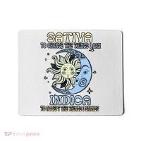 Sativa To Change The Things I Can Indica Cannabis Weed Sun Moon 420 Day Mousepad thumb 0