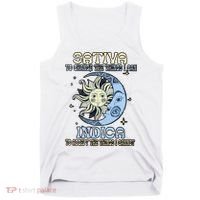 Sativa To Change The Things I Can Indica Cannabis Weed Sun Moon 420 Day Tank Top thumb 0
