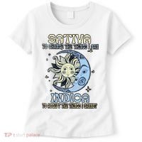 Sativa To Change The Things I Can Indica Cannabis Weed Sun Moon 420 Day Women's T-Shirt thumb 0