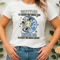 Sativa To Change The Things I Can Indica Cannabis Weed Sun Moon 420 Day Women's T-Shirt thumb 2