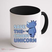 Save The Chubby Unicorn Gift Coffee Mug thumb 1