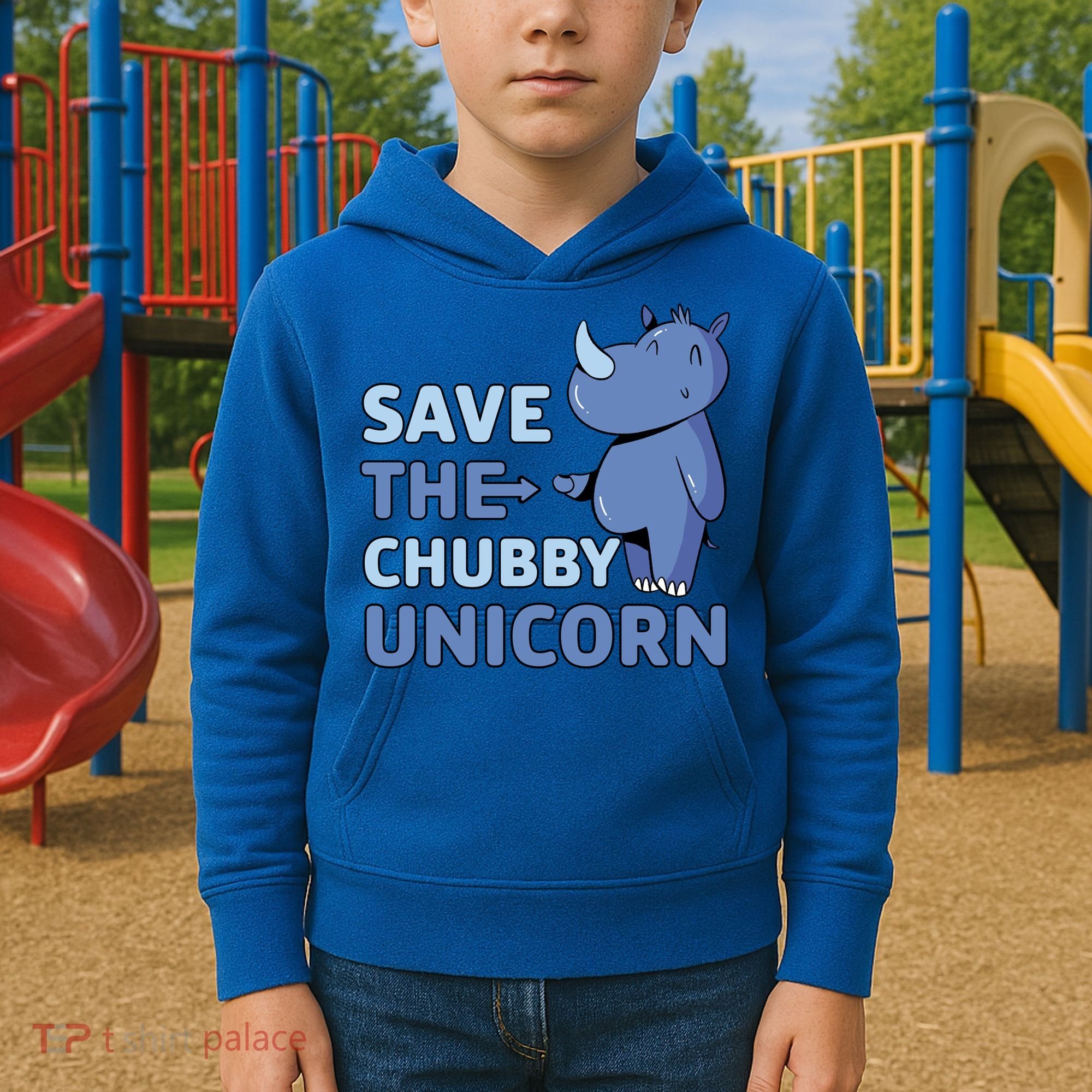 Save The Chubby Unicorn Gift Kids Hoodie