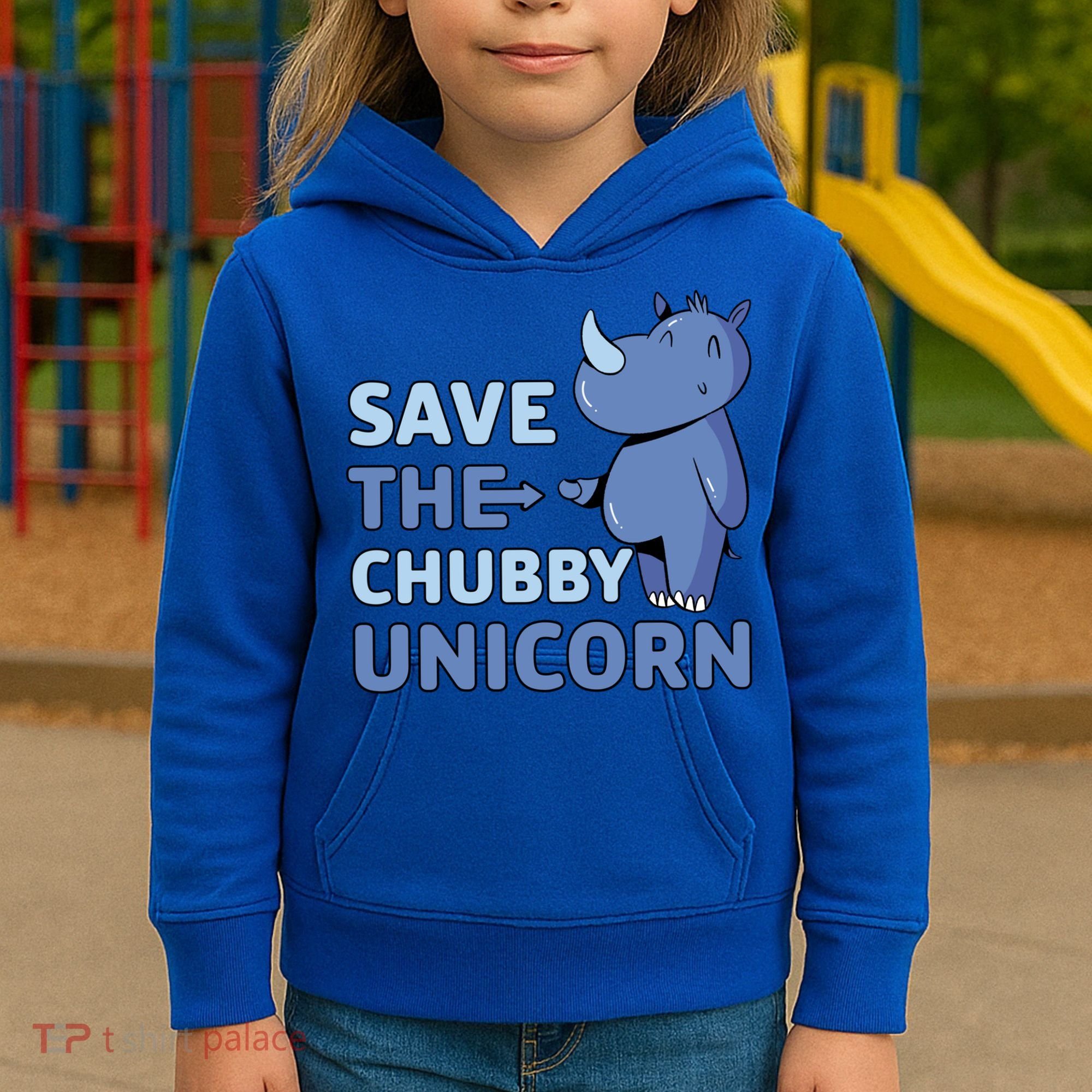 Save The Chubby Unicorn Gift Kids Hoodie