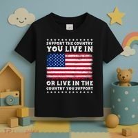 Support The Country You Live In The Country You Support Toddler T-Shirt thumb 3