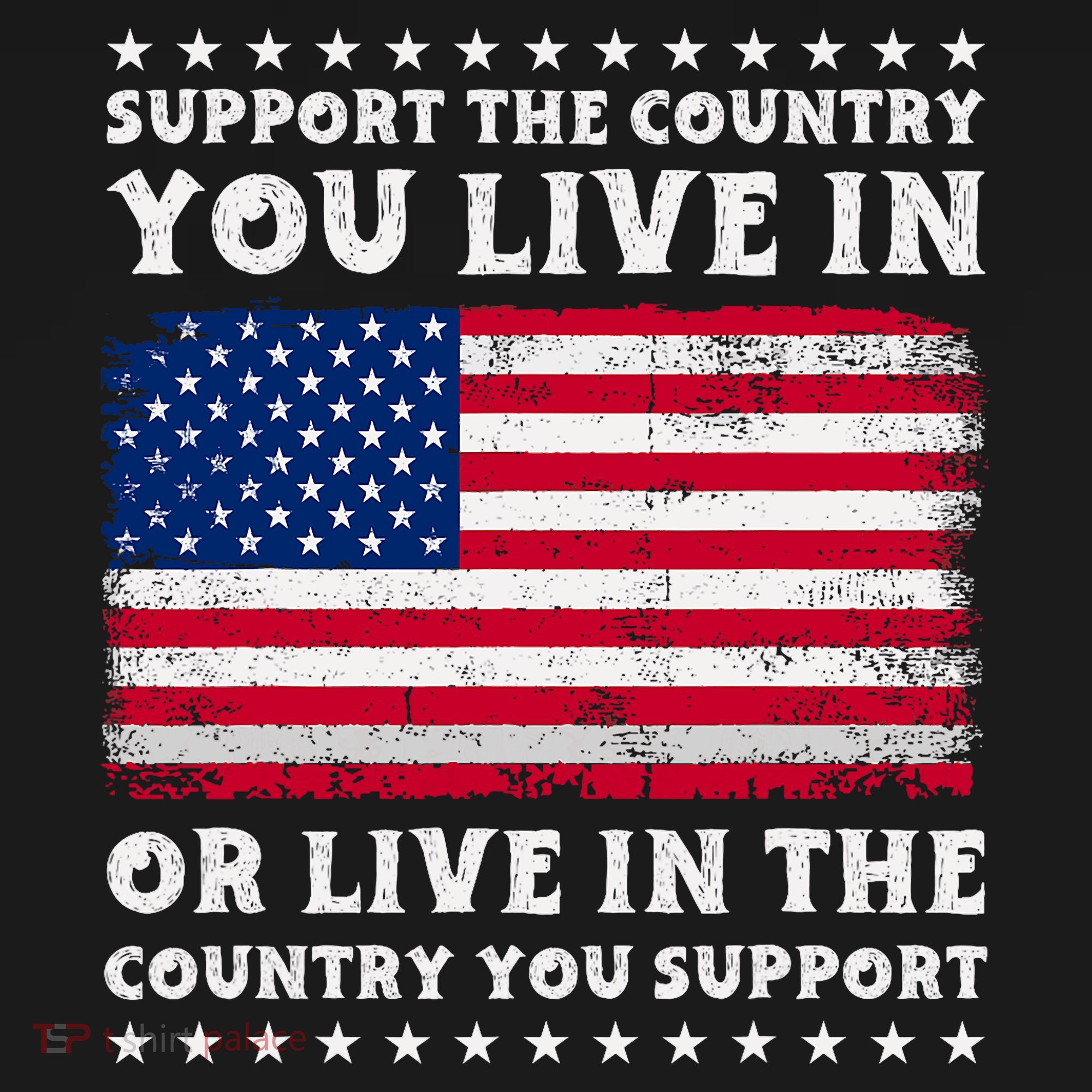 Support The Country You Live In The Country You Support Kids Sweatshirt
