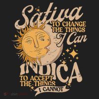 Sativa To Change The Things I Can Indica Positivity Women's Sweatshirt thumb 2